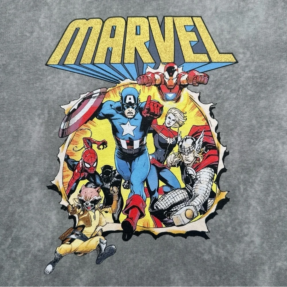 Marvel Kids T Shirt  Boys Size 3T Gray Graphic T-Shirt - Gray